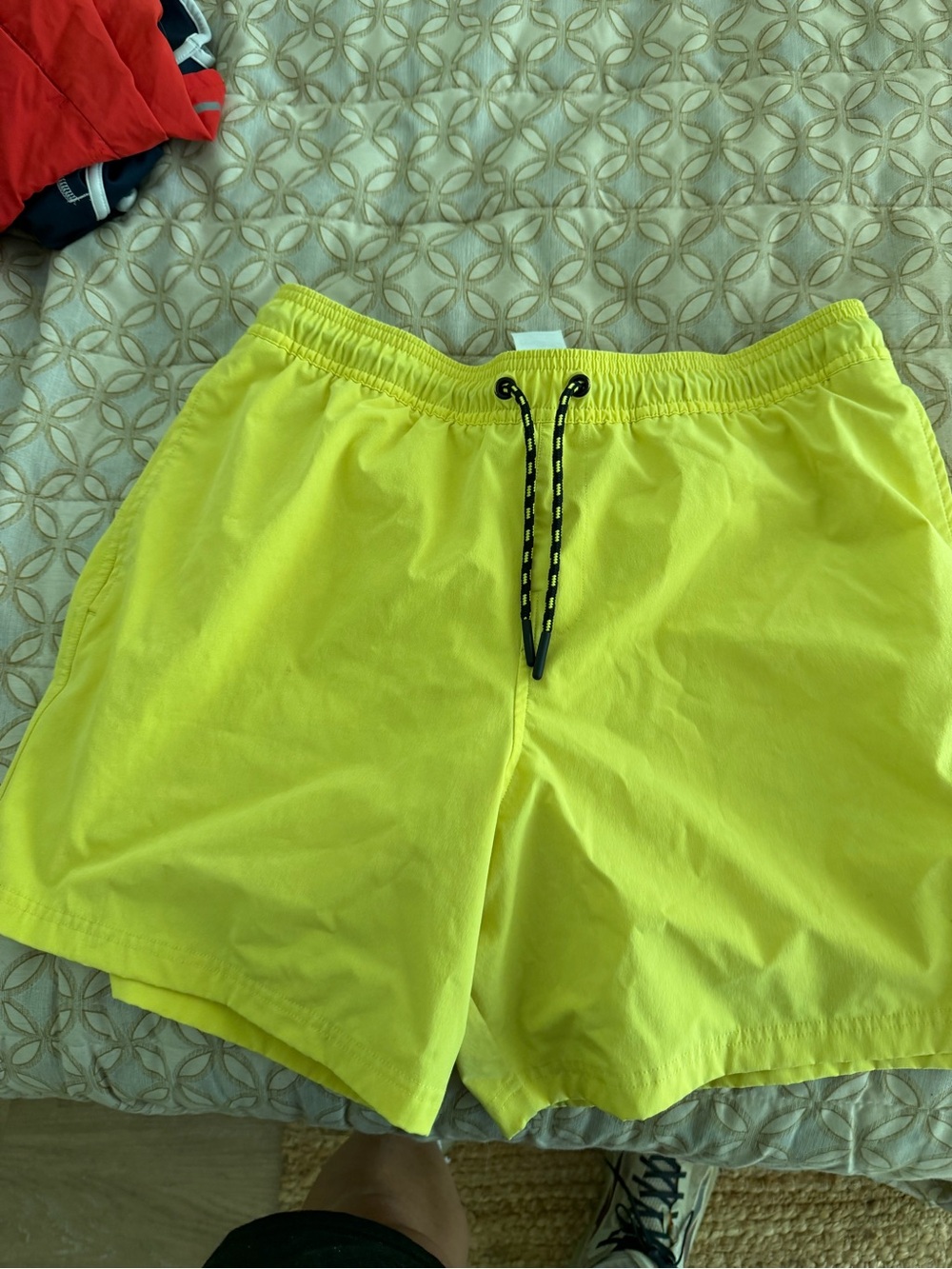 Gymshark Neon Yellow Men's Swim Trunks